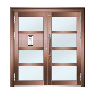 Science and technology door copper floor