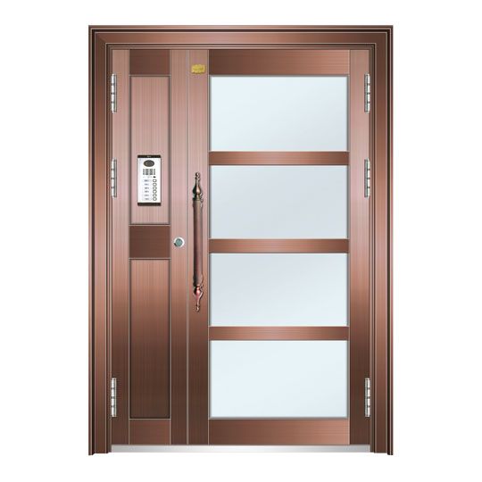 Science and technology door copper floor