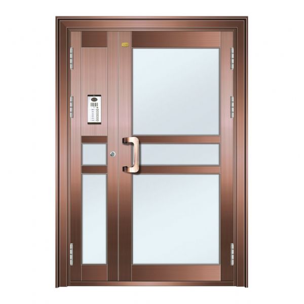 Science and technology door copper floor