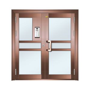 Science and technology door copper floor