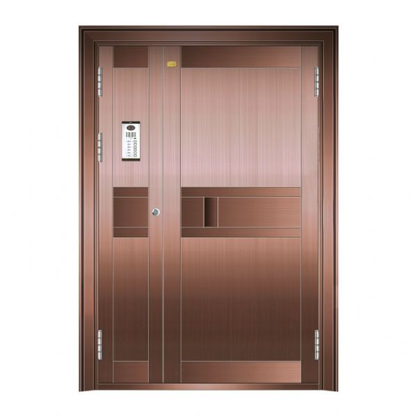 Science and technology door copper floor