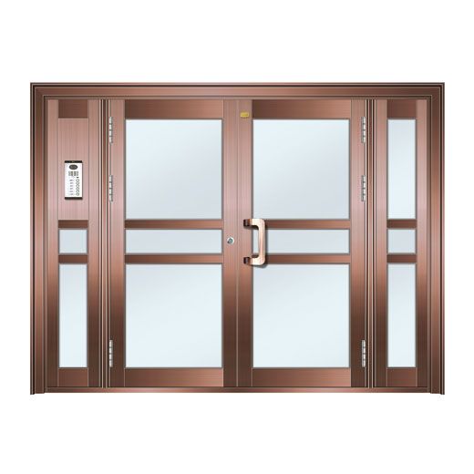 Science and technology door copper floor