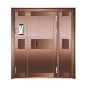 Science and technology door copper floor