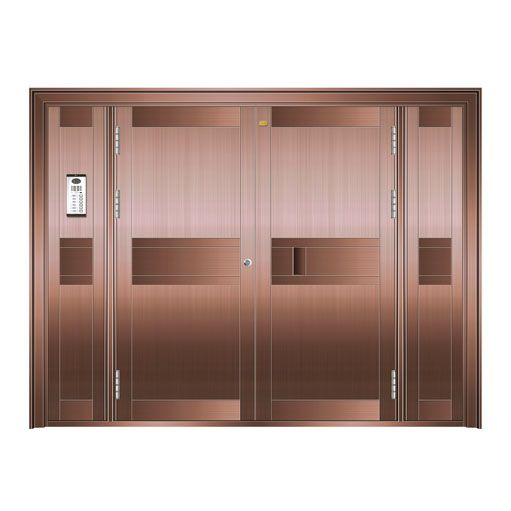 Science and technology door copper floor